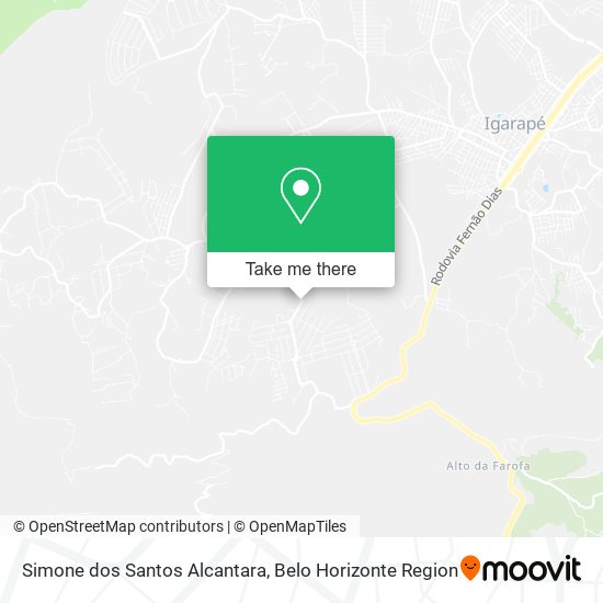 Simone dos Santos Alcantara map