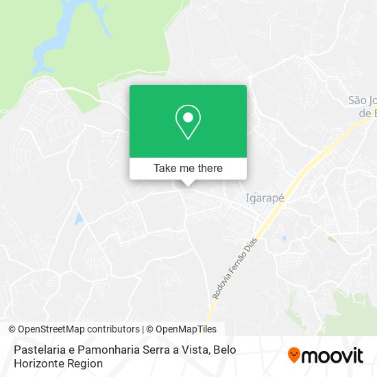 Pastelaria e Pamonharia Serra a Vista map
