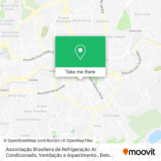 Associação Brasileira de Refrigeração Ar Condicionado, Ventilação e Aquecimento. map