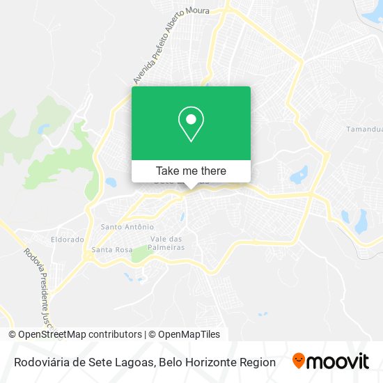 Rodoviária de Sete Lagoas map