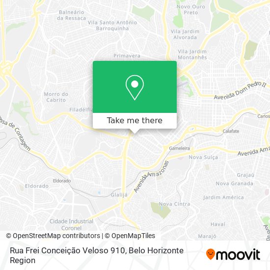 Rua Frei Conceição Veloso 910 map