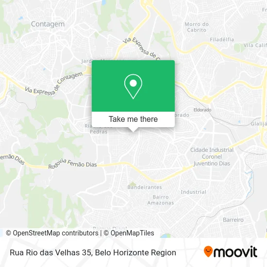 Rua Rio das Velhas 35 map