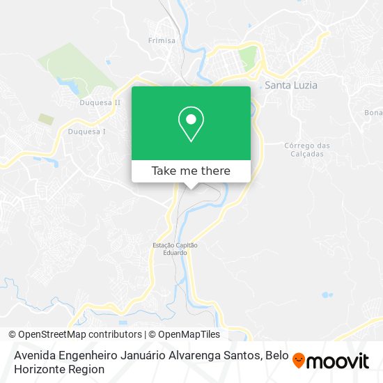 Avenida Engenheiro Januário Alvarenga Santos map
