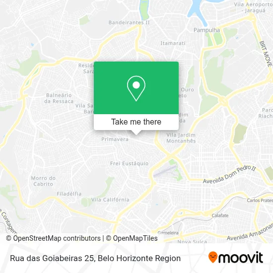 Rua das Goiabeiras 25 map