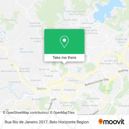 Rua Rio de Janeiro 2017 map