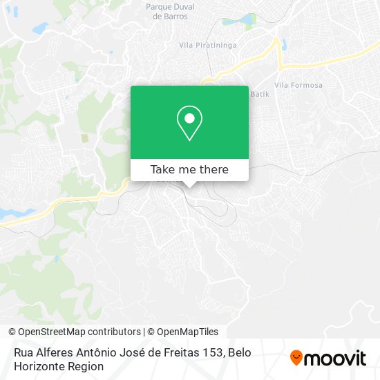 Rua Alferes Antônio José de Freitas 153 map