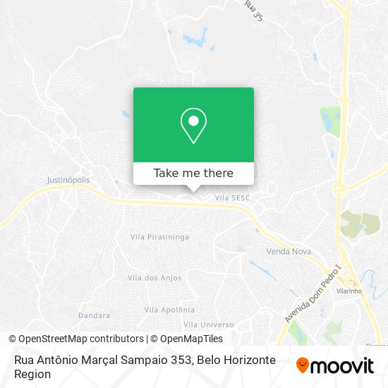 Mapa Rua Antônio Marçal Sampaio 353