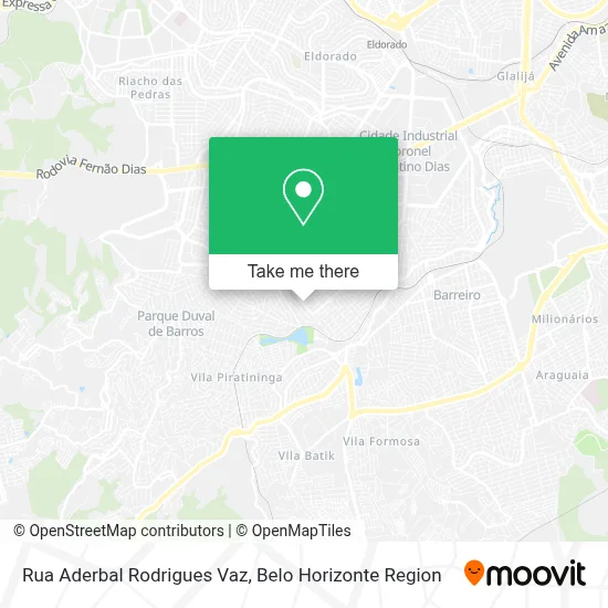Rua Aderbal Rodrigues Vaz map