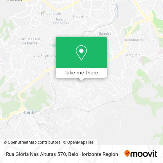 Rua Glória Nas Alturas 570 map