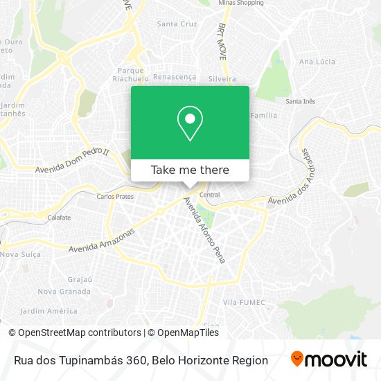 Rua dos Tupinambás 360 map