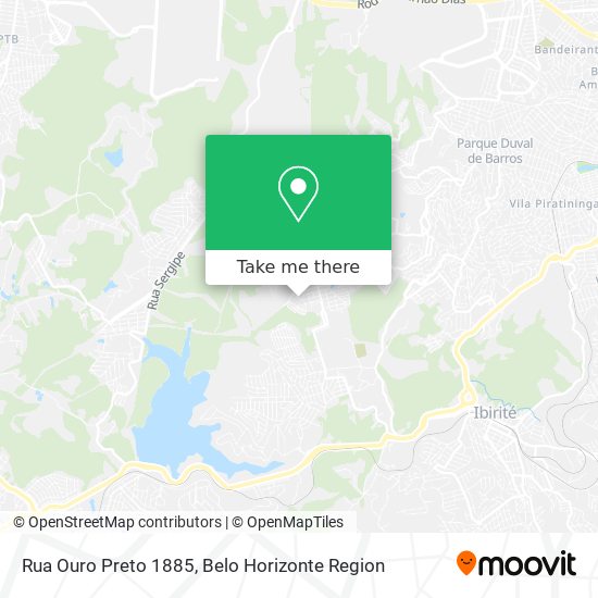 Rua Ouro Preto 1885 map