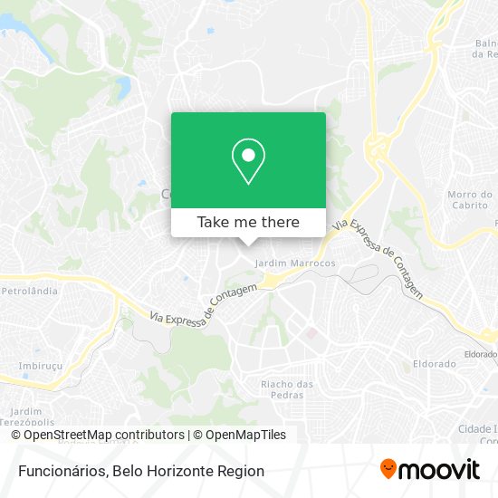Funcionários map