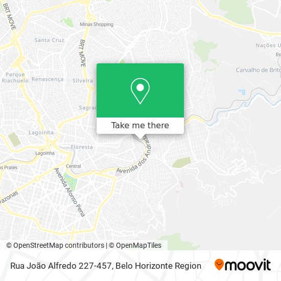 Mapa Rua João Alfredo 227-457