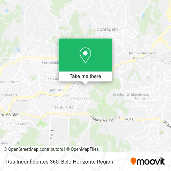 Rua Inconfidentes 360 map