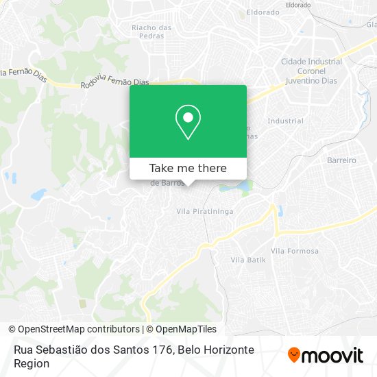 Rua Sebastião dos Santos 176 map