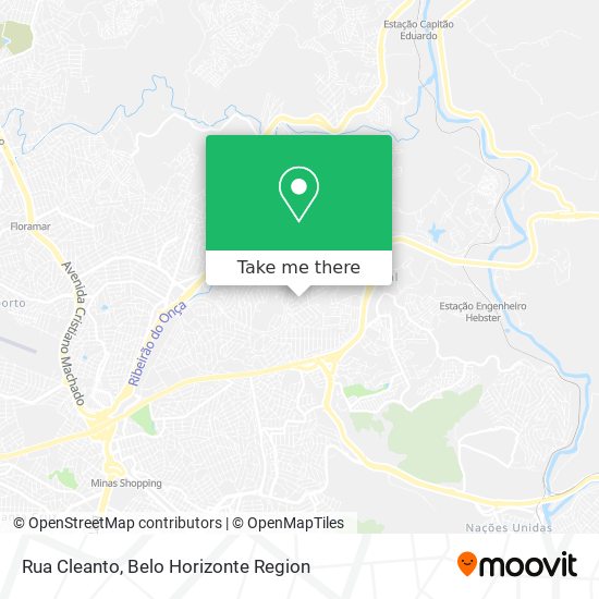 Mapa Rua Cleanto