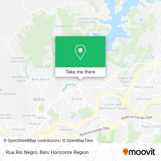 Rua Rio Negro map