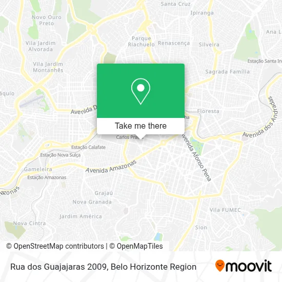 Rua dos Guajajaras 2009 map