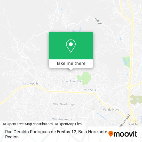 Rua Geraldo Rodrigues de Freitas 12 map