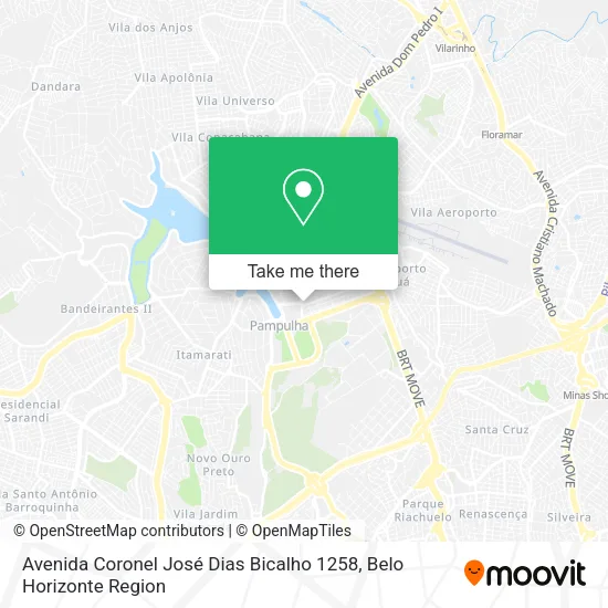 Avenida Coronel José Dias Bicalho 1258 map