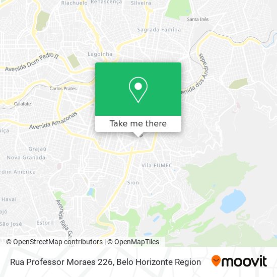 Rua Professor Moraes 226 map