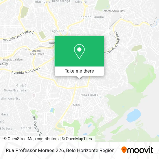Rua Professor Moraes 226 map