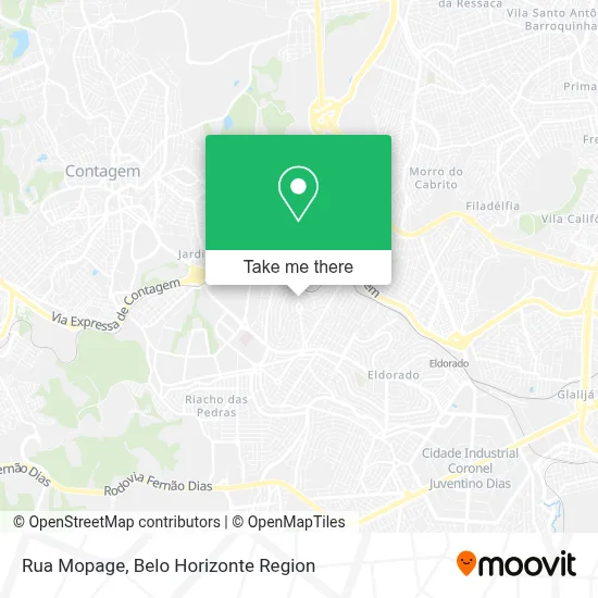 Rua Mopage map
