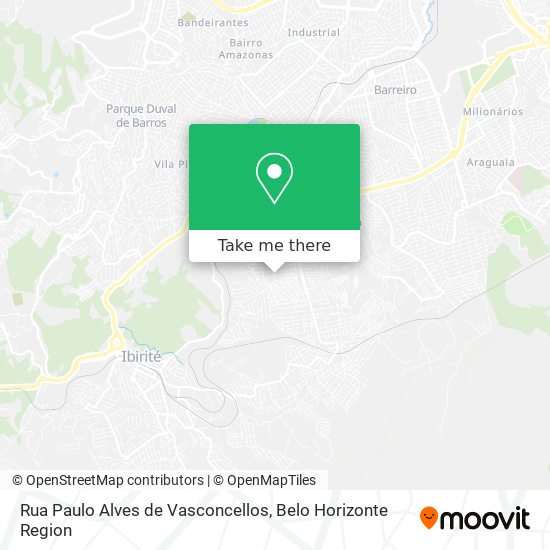 Mapa Rua Paulo Alves de Vasconcellos