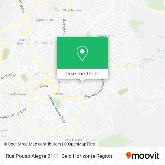 Mapa Rua Pouso Alegre 2111