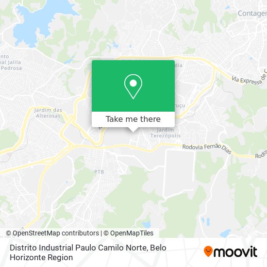 Distrito Industrial Paulo Camilo Norte map