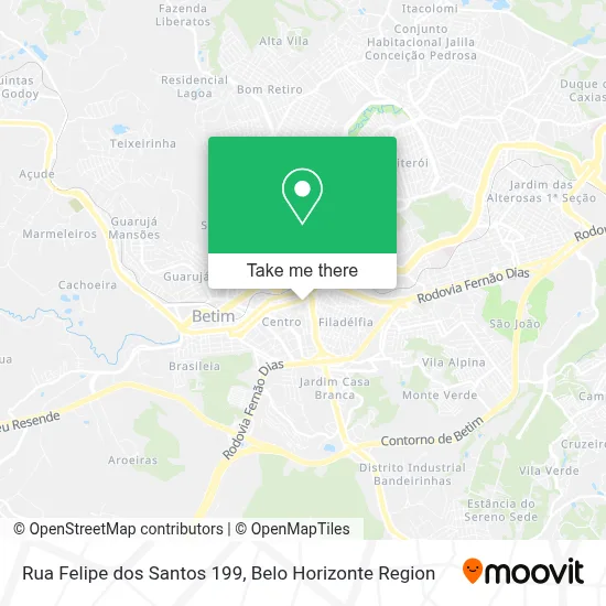 Rua Felipe dos Santos 199 map