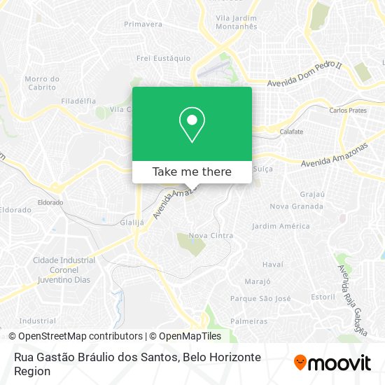 Mapa Rua Gastão Bráulio dos Santos