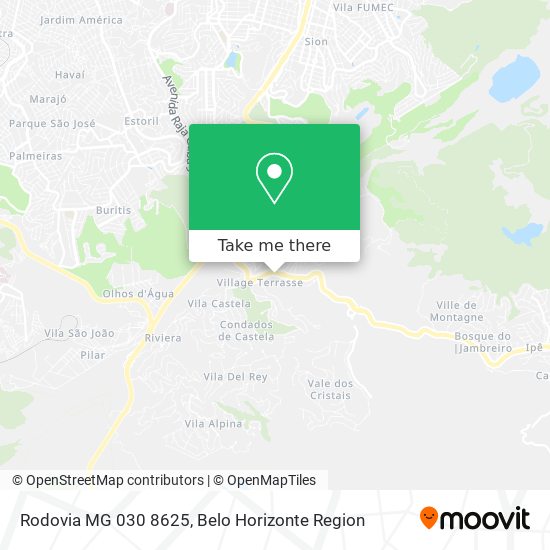 Rodovia MG 030 8625 map