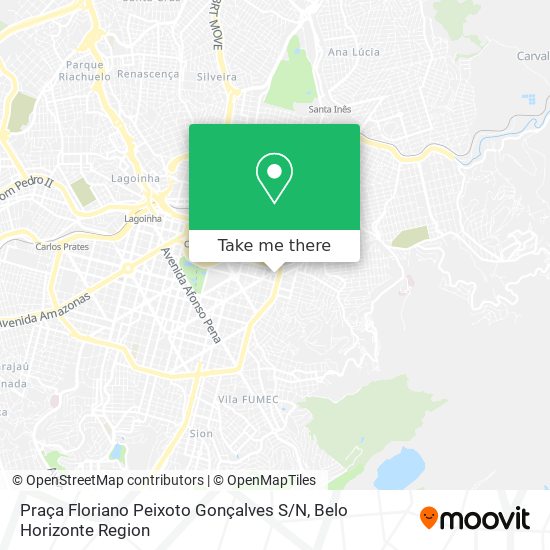 Mapa Praça Floriano Peixoto Gonçalves S / N