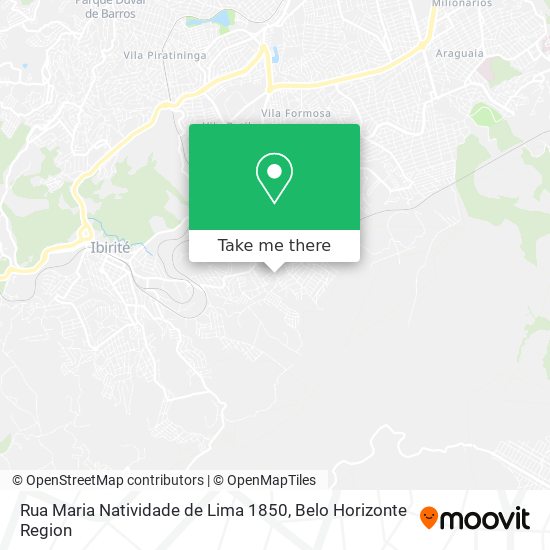 Rua Maria Natividade de Lima 1850 map