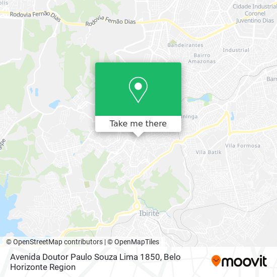 Avenida Doutor Paulo Souza Lima 1850 map