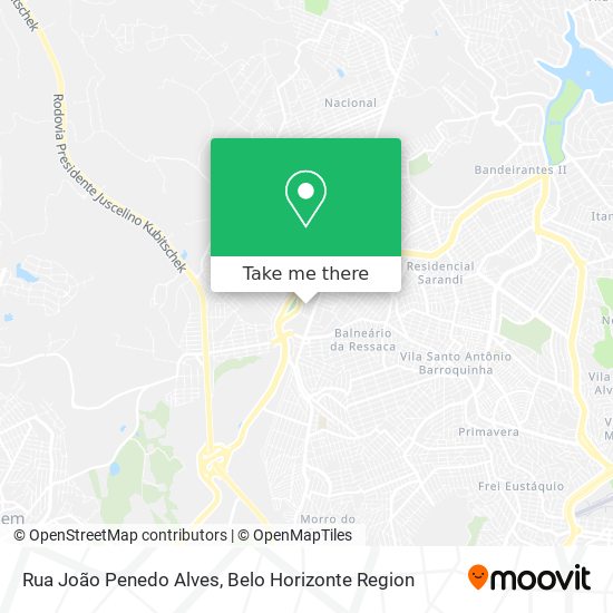 Rua João Penedo Alves map