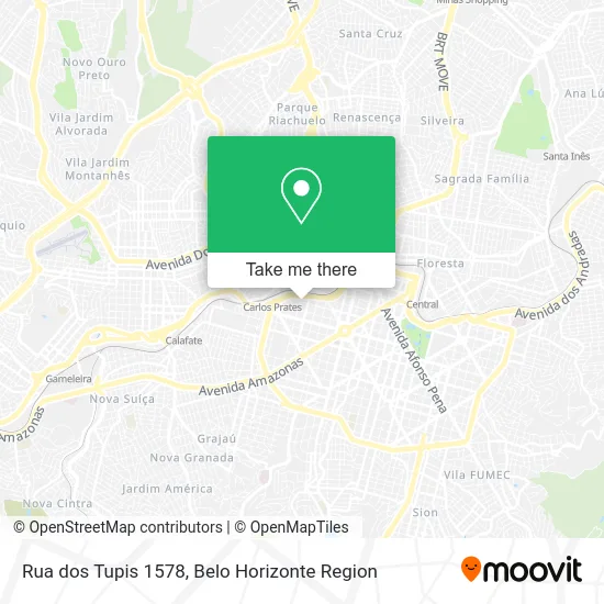 Rua dos Tupis 1578 map