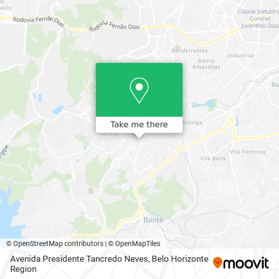 Avenida Presidente Tancredo Neves map
