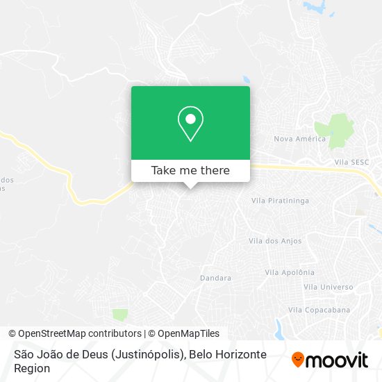 São João de Deus (Justinópolis) map