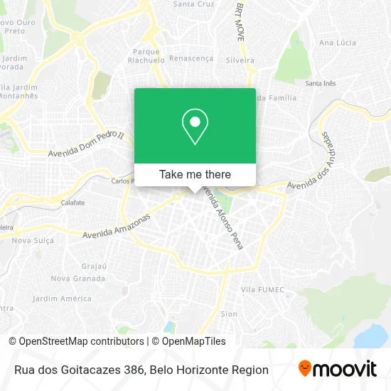 Rua dos Goitacazes 386 map
