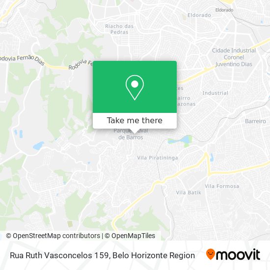 Rua Ruth Vasconcelos 159 map