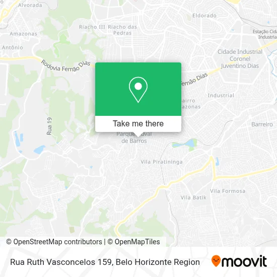 Rua Ruth Vasconcelos 159 map