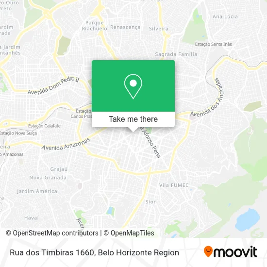 Rua dos Timbiras 1660 map