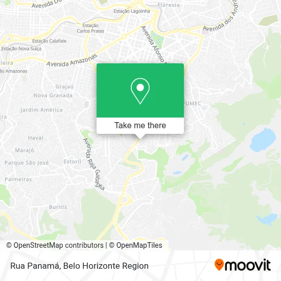 Rua Panamá map