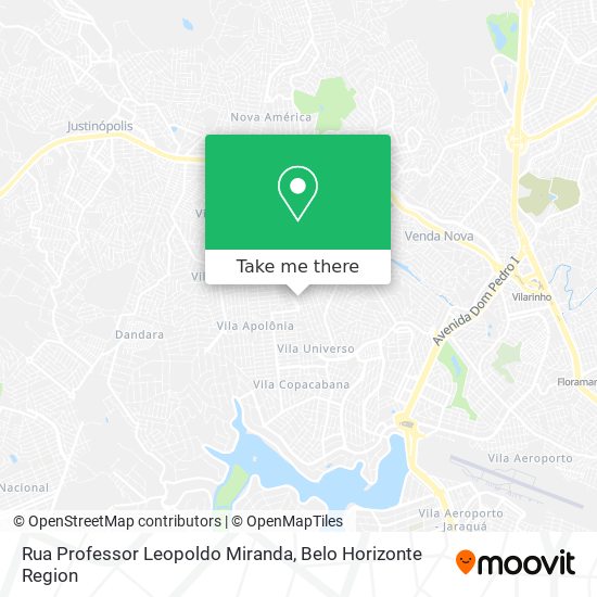 Rua Professor Leopoldo Miranda map