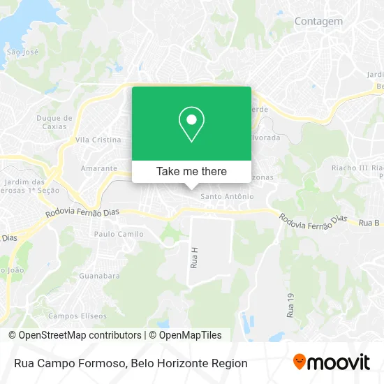 Rua Campo Formoso map