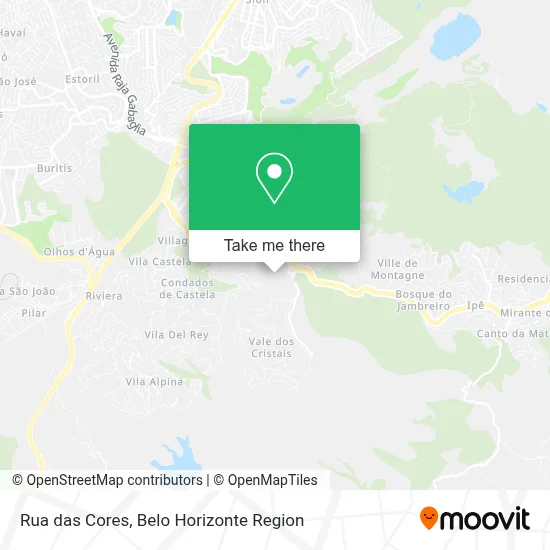 Rua das Cores map