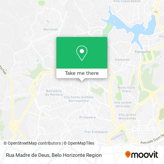 Rua Madre de Deus map