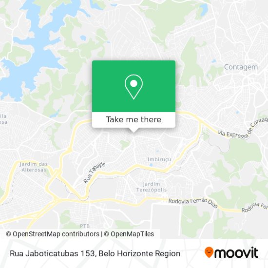 Rua Jaboticatubas 153 map